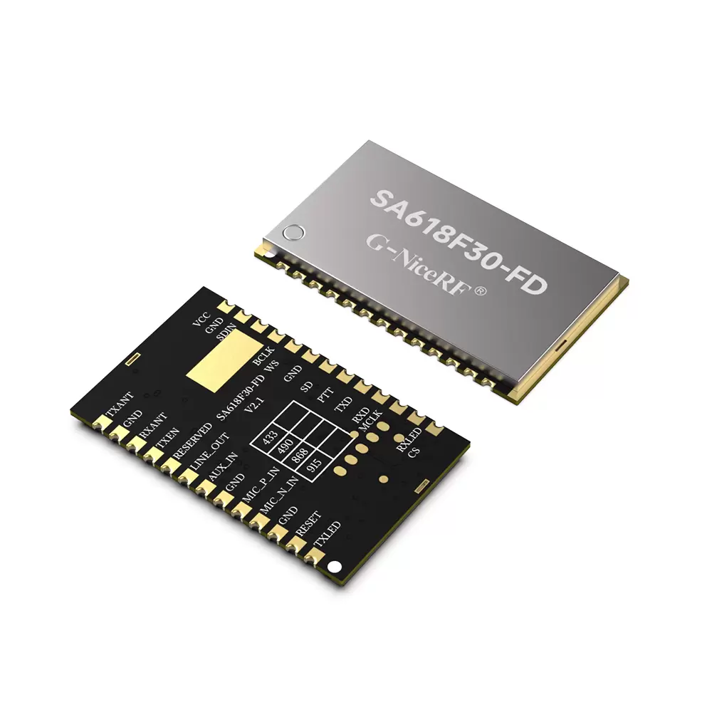 AGV Cart Full-Duplex Communication Application - Faible latency, 8 canaux Communication en duplex complet